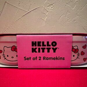 Hello Kitty - Set of 2 Ramekins - Sanrio Licensed - Valentine Theme - New in Box